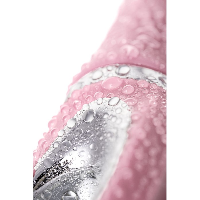 Нежно-розовый вибратор с клиторальным стимулятором JOS JOLY LIMITED EDITION - 19,6 см. Фотография 10.