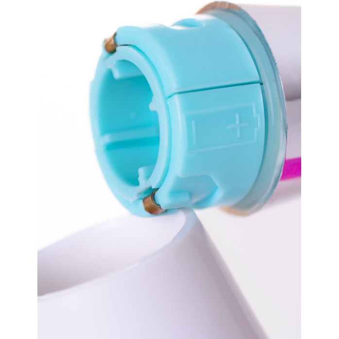 Розовый силиконовый вибратор с клиторальным стимулятором A-Toys Mady - 20,4 см. Фотография 9.