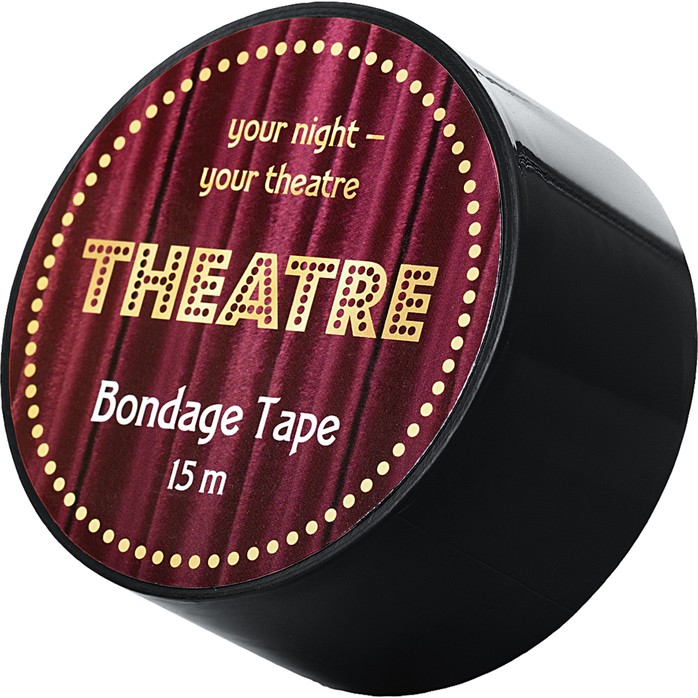 Черный бондажный скотч TOYFA Theatre - 15 м - Theatre