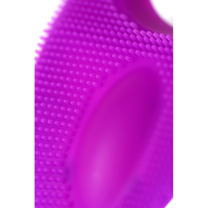 Фиолетовое перезаряжаемое виброкольцо с ресничками JOS RICO. Фотография 9.