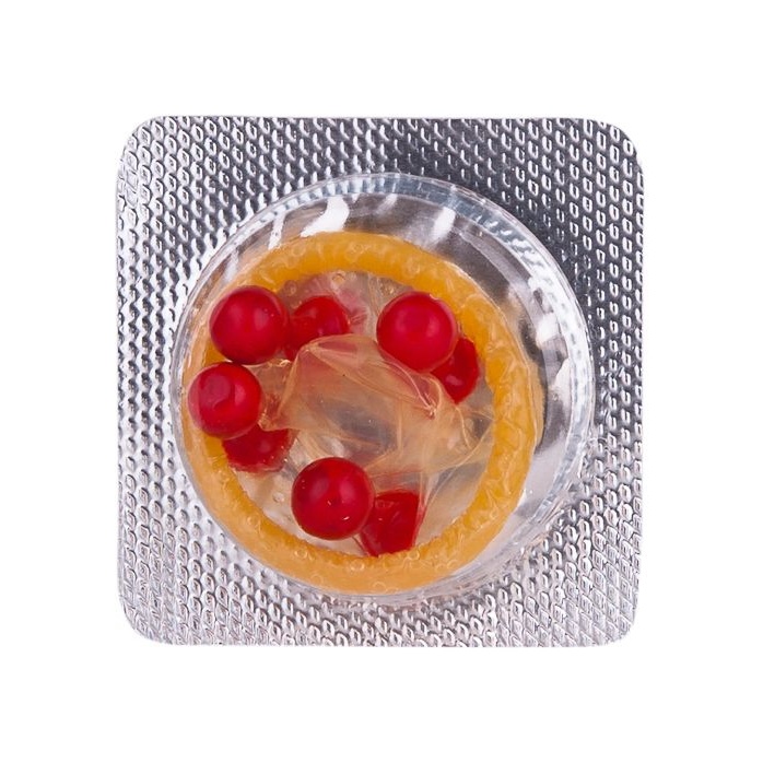 Стимулирующий презерватив-насадка Roll Ball Apple - Sitabella condoms. Фотография 4.