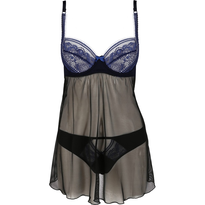 Полупрозрачная сорочка с изысканным кружевом Gisele. Фотография 4.