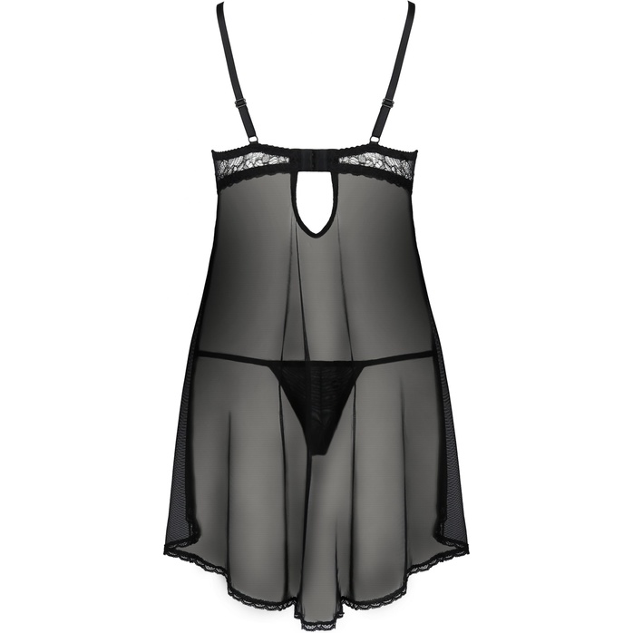 Полупрозрачная сорочка Velia на тонких бретелях. Фотография 5.