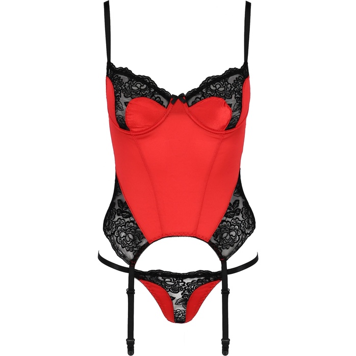 Яркий корсаж Polina с кружевной отделкой. Фотография 4.