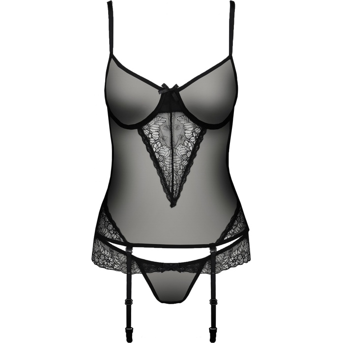 Полупрозрачный корсаж Velia с застежкой на спинке. Фотография 4.