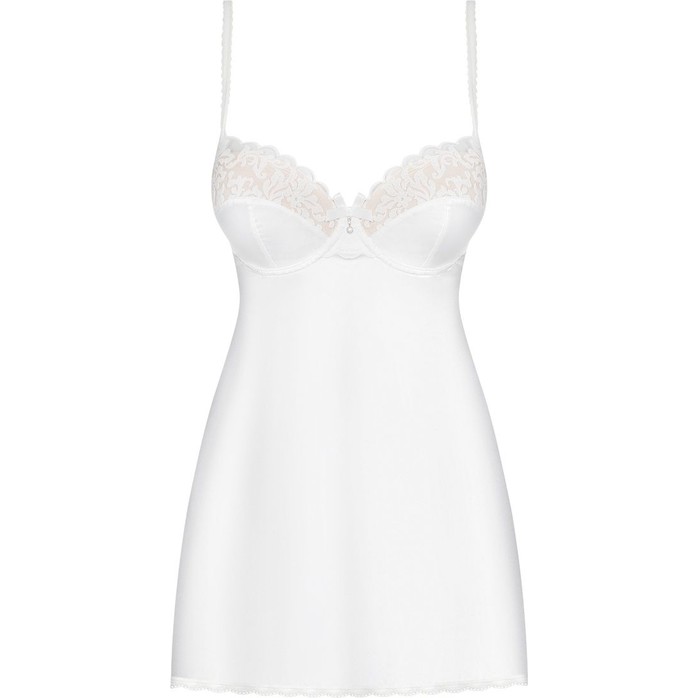 Обольстительная атласная сорочка с вышивкой - Sexy. Фотография 3.