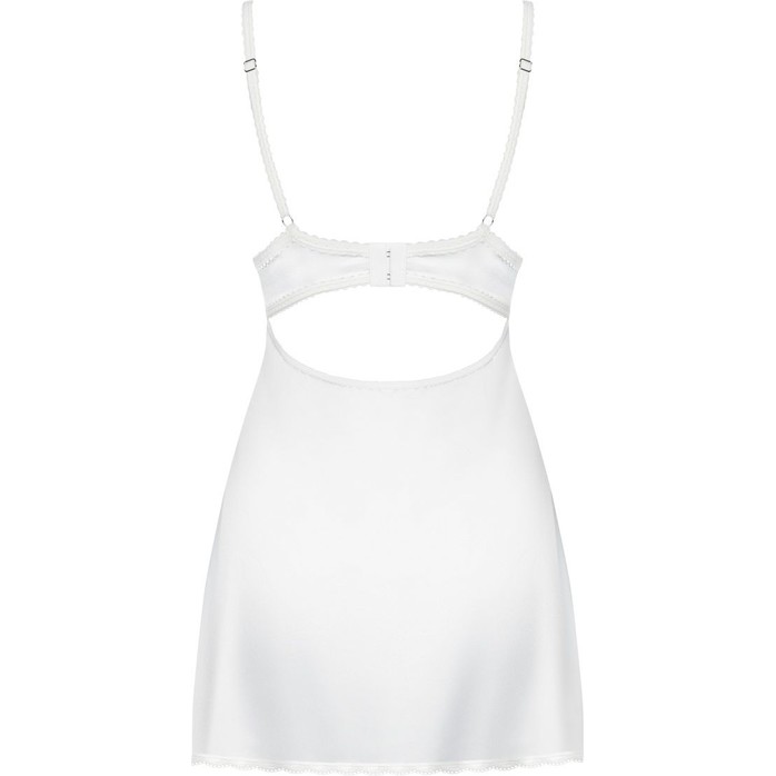 Обольстительная атласная сорочка с вышивкой - Sexy. Фотография 4.