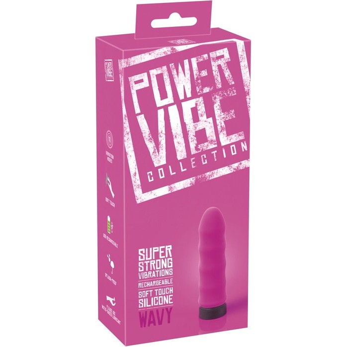 Розовый мини-вибратор Power Vibe Wavy - 9,7 см - You2Toys. Фотография 2.