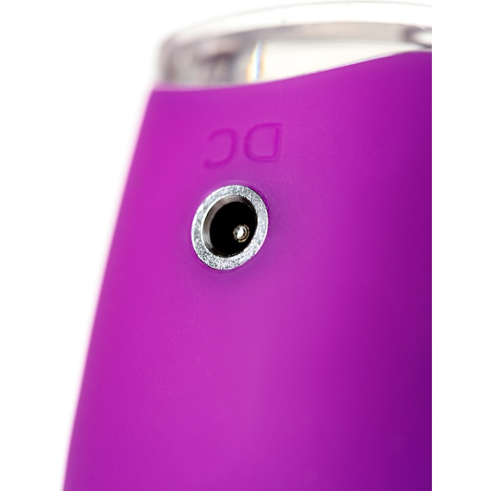 Фиолетовый клиторальный стимулятор с ресничками JOS ALICIA - 15,5 см. Фотография 10.