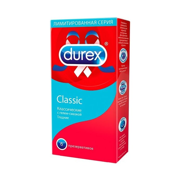 Классические презервативы Durex Classic - 6 шт