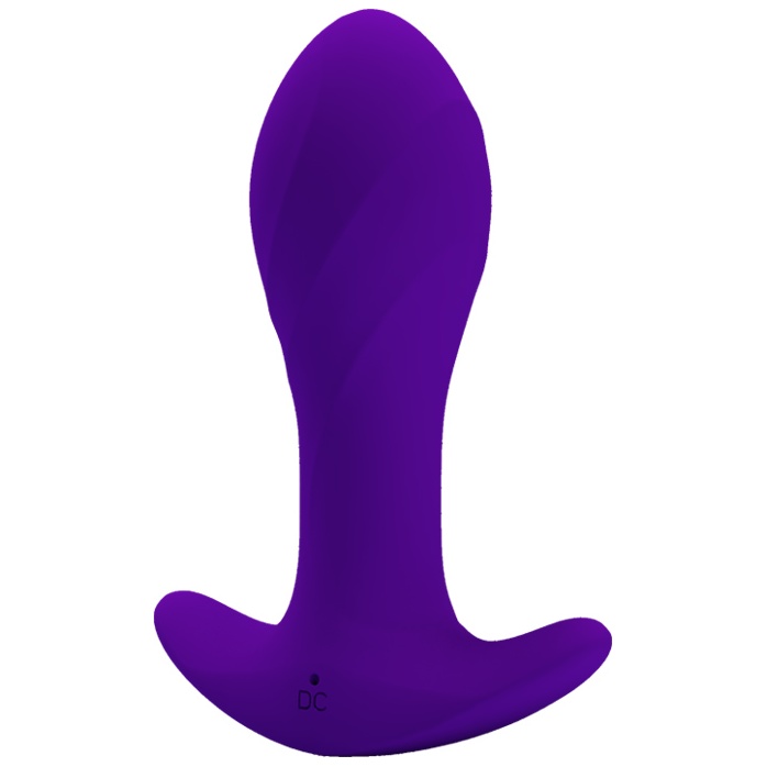 Фиолетовая анальная втулка с вибрацией - 10,5 см - Pretty Love. Фотография 2.