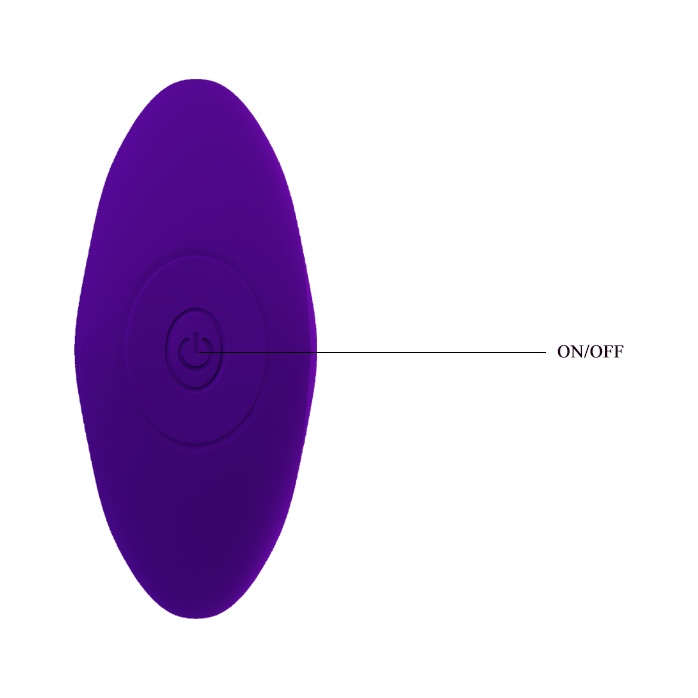 Фиолетовая анальная втулка с вибрацией - 10,5 см - Pretty Love. Фотография 5.