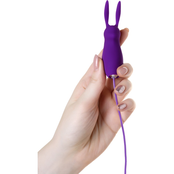 Фиолетовое виброяйцо с пультом управления A-Toys Bunny, работающее от USB. Фотография 3.