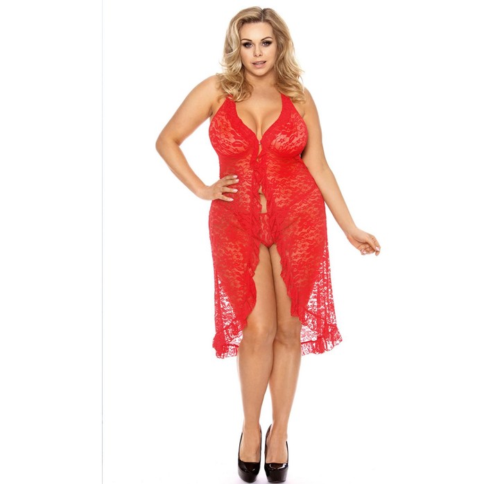 Эффектная кружевная сорочка Dion - Gorgeous+. Фотография 2.