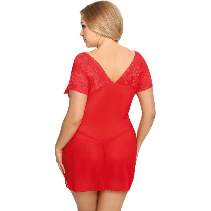 Эффектная коротенькая сорочка Sydney с кружевом - Gorgeous+. Фотография 2.