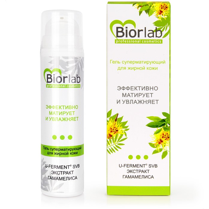 Суперматирующий гель для жирной кожи BiorLab - 50 гр - Уходовая косметика BIORLAB