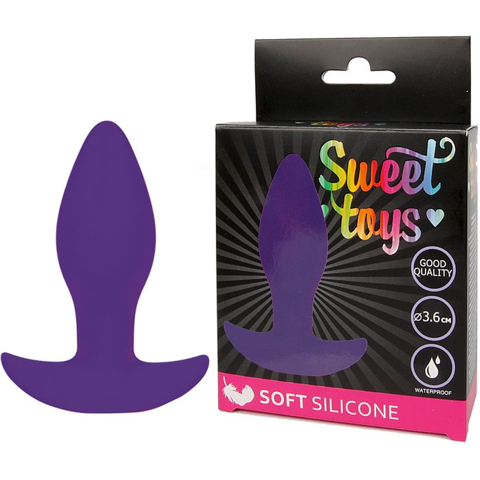 Фиолетовая анальная втулка Sweet Toys - 8,5 см - SWEET TOYS. Фотография 2.