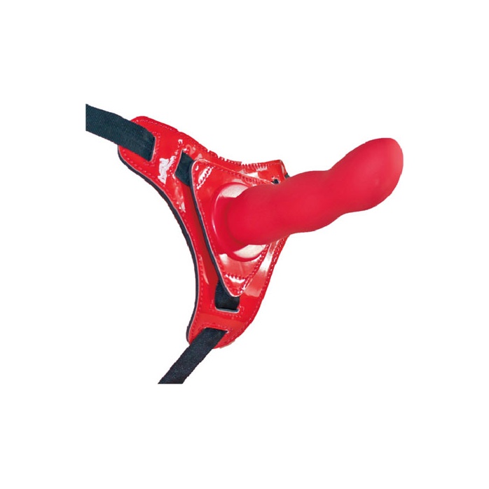 Женский страпон Erokay красного цвета - 14 см.