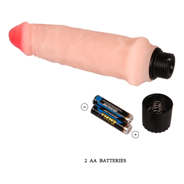 Вибратор телесного цвета Realistic Cock Vibe - 15,5 см - EROWOMAN-EROMAN. Фотография 3.