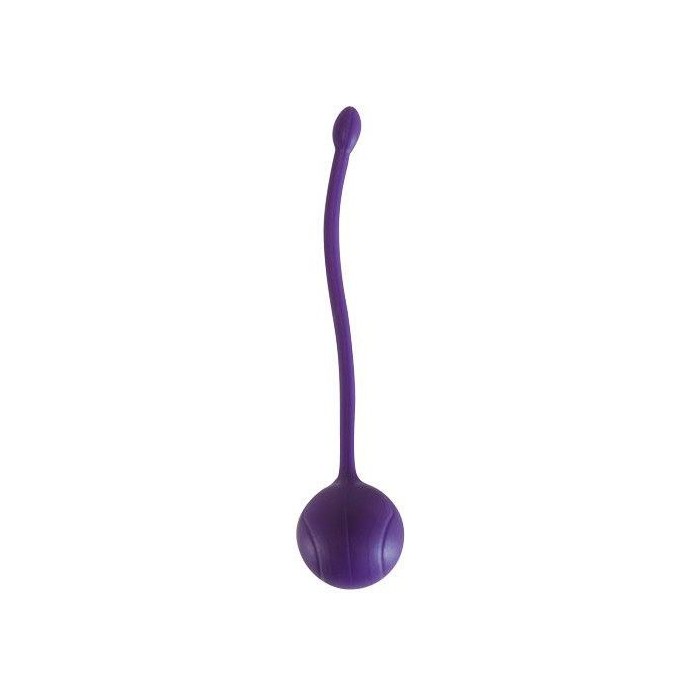 Фиолетовый металлический шарик в силиконовой оболочке - EROWOMAN-EROMAN