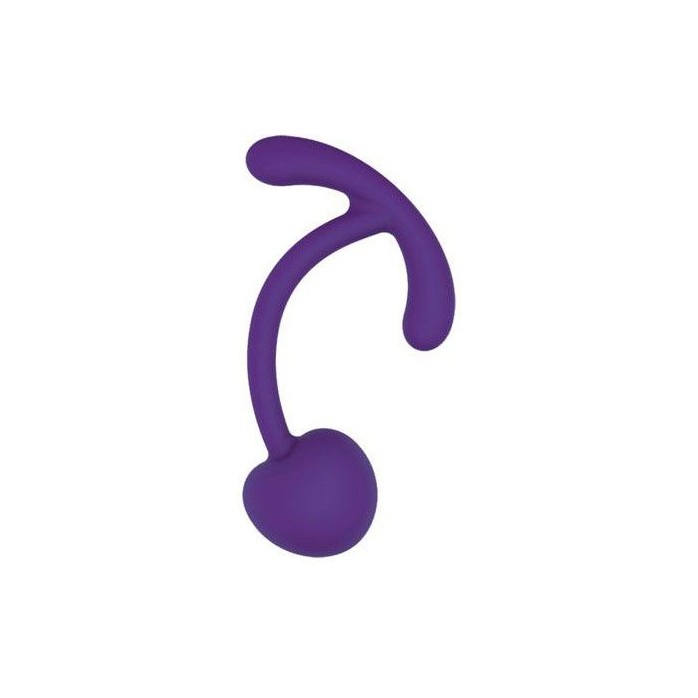 Фиолетовый вагинальный шарик с ограничителем - SWEET TOYS