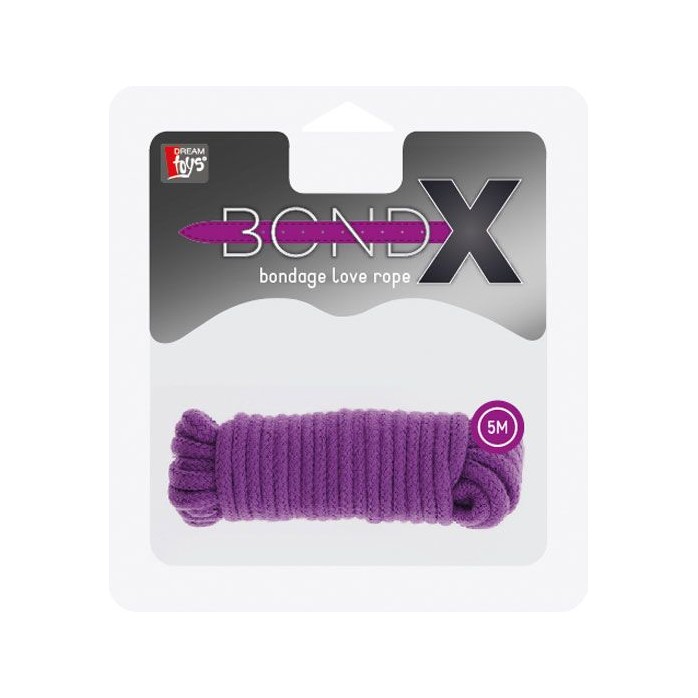 Фиолетовая веревка для связывания BONDX LOVE ROPE - 5 м - BondX. Фотография 2.
