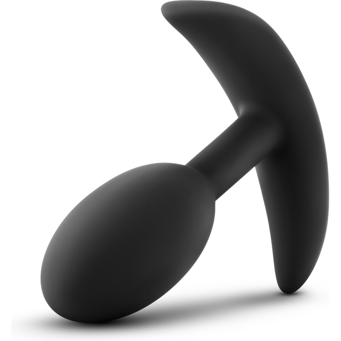 Черная анальная пробка Wearable Vibra Slim Plug Small - 8,9 см. - Luxe. Фотография 4.