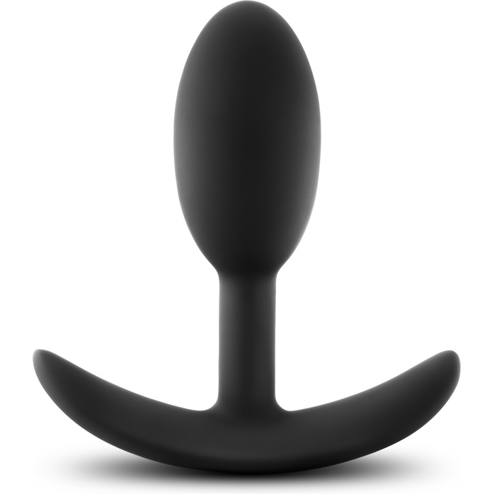 Черная анальная пробка Wearable Vibra Slim Plug Small - 8,9 см. - Luxe