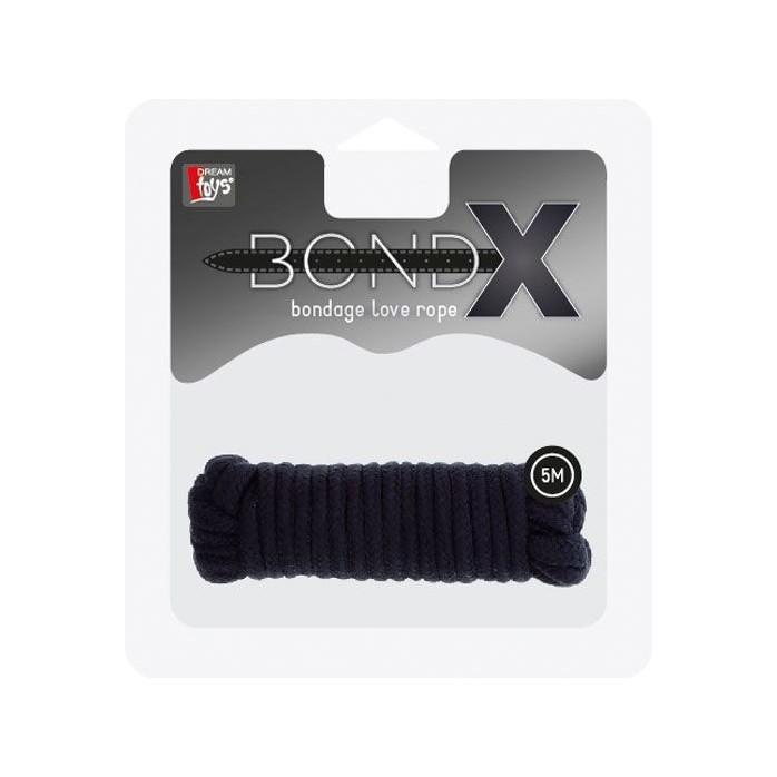 Чёрная веревка для связывания BONDX LOVE ROPE - 5 м - BondX. Фотография 3.