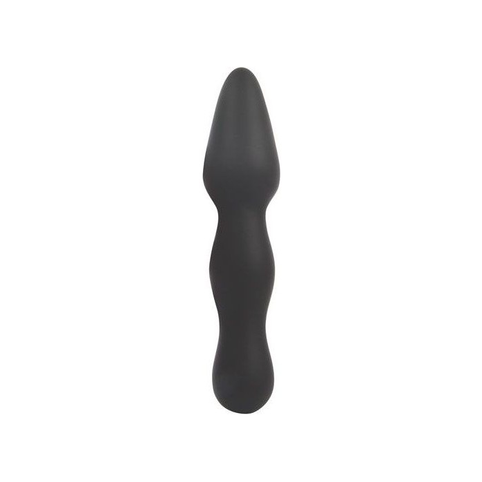 Черный конусообразный анальный стимулятор - 17 см - SEX EXPERT