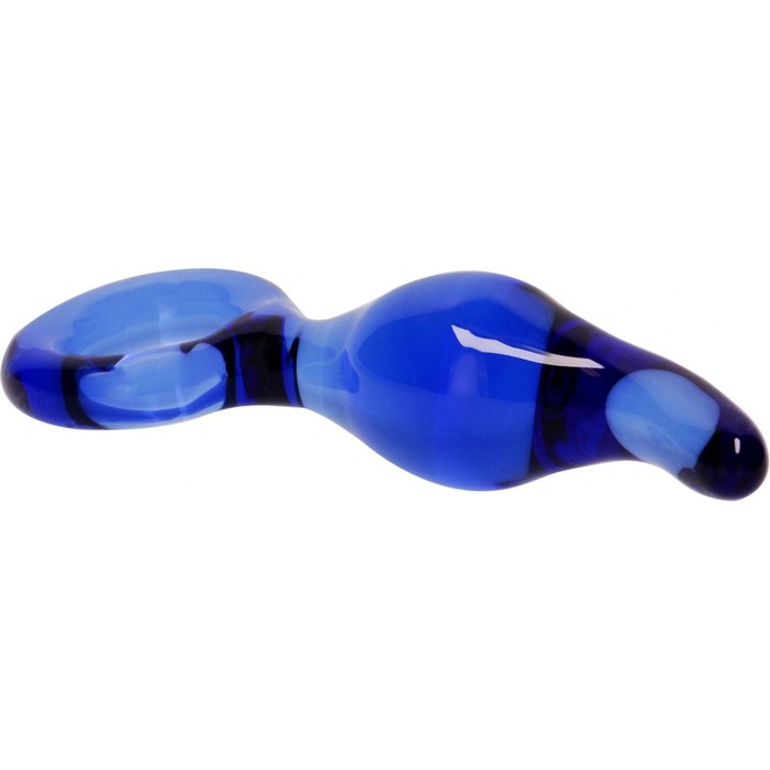Синий анальный стимулятор Gripper - 17 см - Chrystalino. Фотография 4.