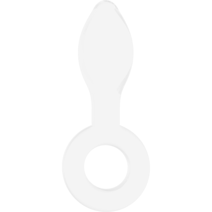 Белая анальная пробка Plugger - 11,9 см - Chrystalino