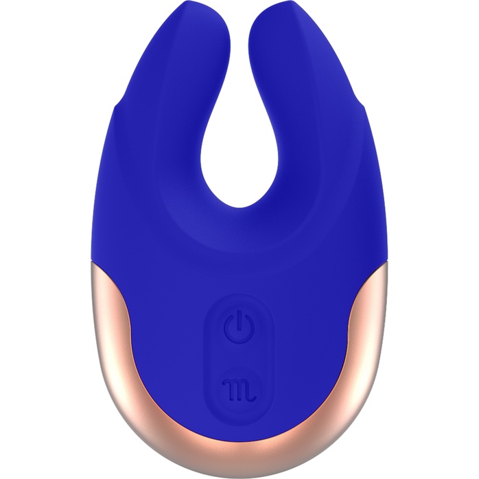 Синий клиторальный стимулятор Lavish - 8,9 см - Elegance