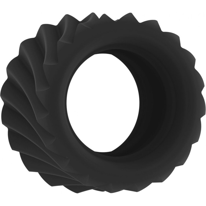 Черное эрекционное кольцо SONO №40 - Sono
