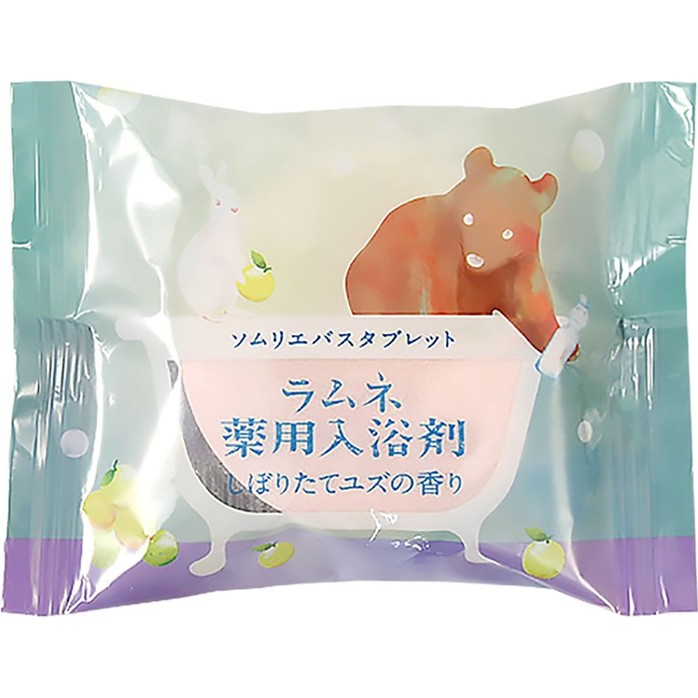 Расслабляющая соль-таблетка для ванны с ароматом юдзу - 40 гр