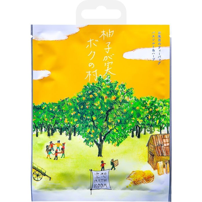 Соль для ванны Деревня, где растет юдзу с ароматом цитрусовых - 30 гр