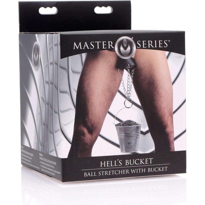 Утяжка на мошонку с ведром для груза Hells Bucket Ball Stretcher - Master Series. Фотография 3.