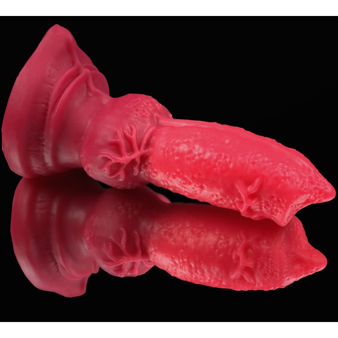 Красный фаллоимитатор Акита large - 27,5 см. Фотография 3.