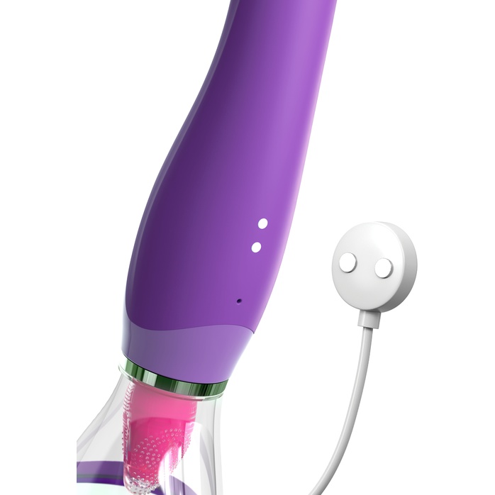 Фиолетовый вакуумный клиторальный стимулятор Her Ultimate Pleasure - Fantasy For Her. Фотография 5.