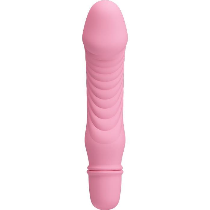 Нежно-розовый мини-вибратор Stev -13,5 см - Pretty Love