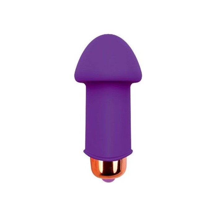 Фиолетовый силиконовый вибромассажер Sweet Toys - 5 см - SWEET TOYS