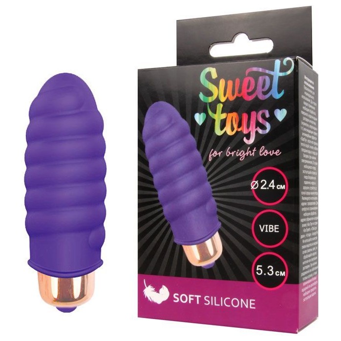 Фиолетовая вибропуля Sweet Toys - 5,3 см - SWEET TOYS. Фотография 2.