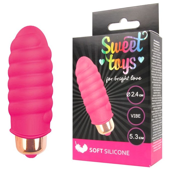 Розовая вибропуля Sweet Toys - 5,3 см - SWEET TOYS. Фотография 2.