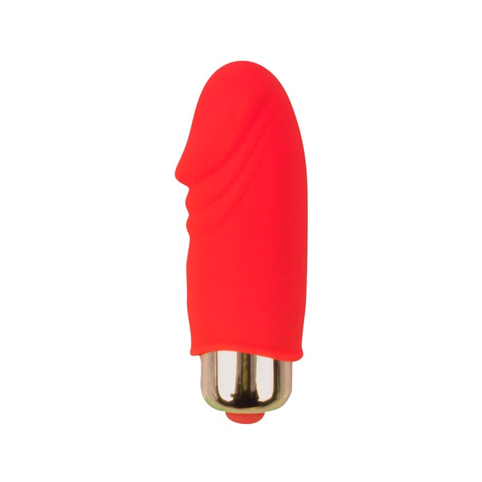 Красный вибромассажер Sweet Toys - 5,5 см - SWEET TOYS