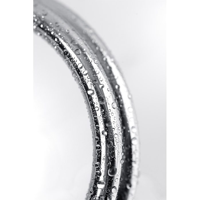 Серебристые бондажные стринги со сменными шарами - Metal. Фотография 6.