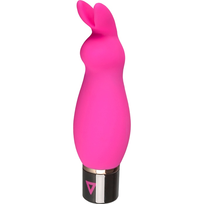 Розовый силиконовый вибратор Lil Rabbit с ушками - 13 см - Lil Vibe. Фотография 2.