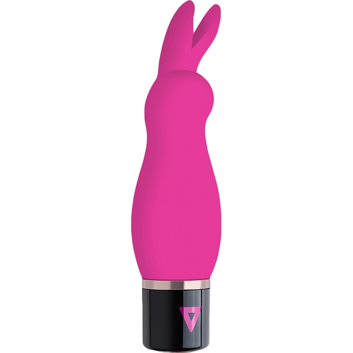 Розовый силиконовый вибратор Lil Rabbit с ушками - 13 см - Lil Vibe