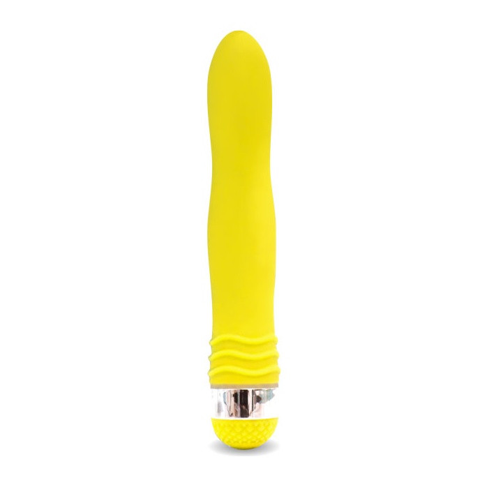Желтый эргономичный вибратор Sexy Friend - 17,5 см