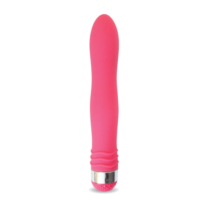 Розовый эргономичный вибратор Sexy Friend - 17,5 см