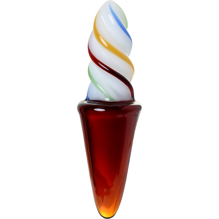 Коническая стеклянная анальная втулка Sexus Glass - 16 см - Sexus Glass. Фотография 3.